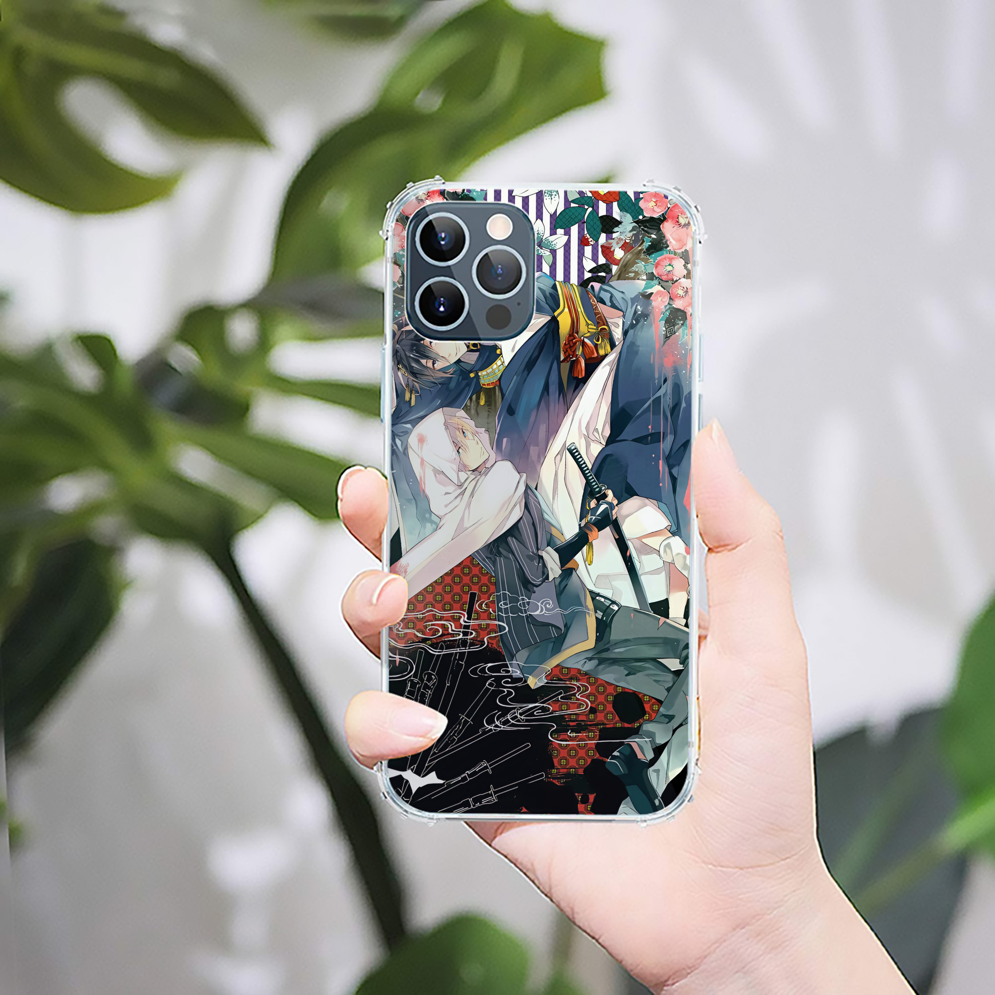 （画像用） 刀剣乱舞 Touken Ranbu 【iPhone 12シリーズ対応】透明スマホケース（クリアソフトケース）